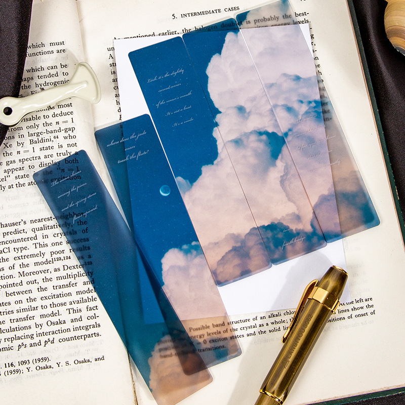 Dried Flower Bookmark - 5 قطع فواصل كتب زخرفية غير