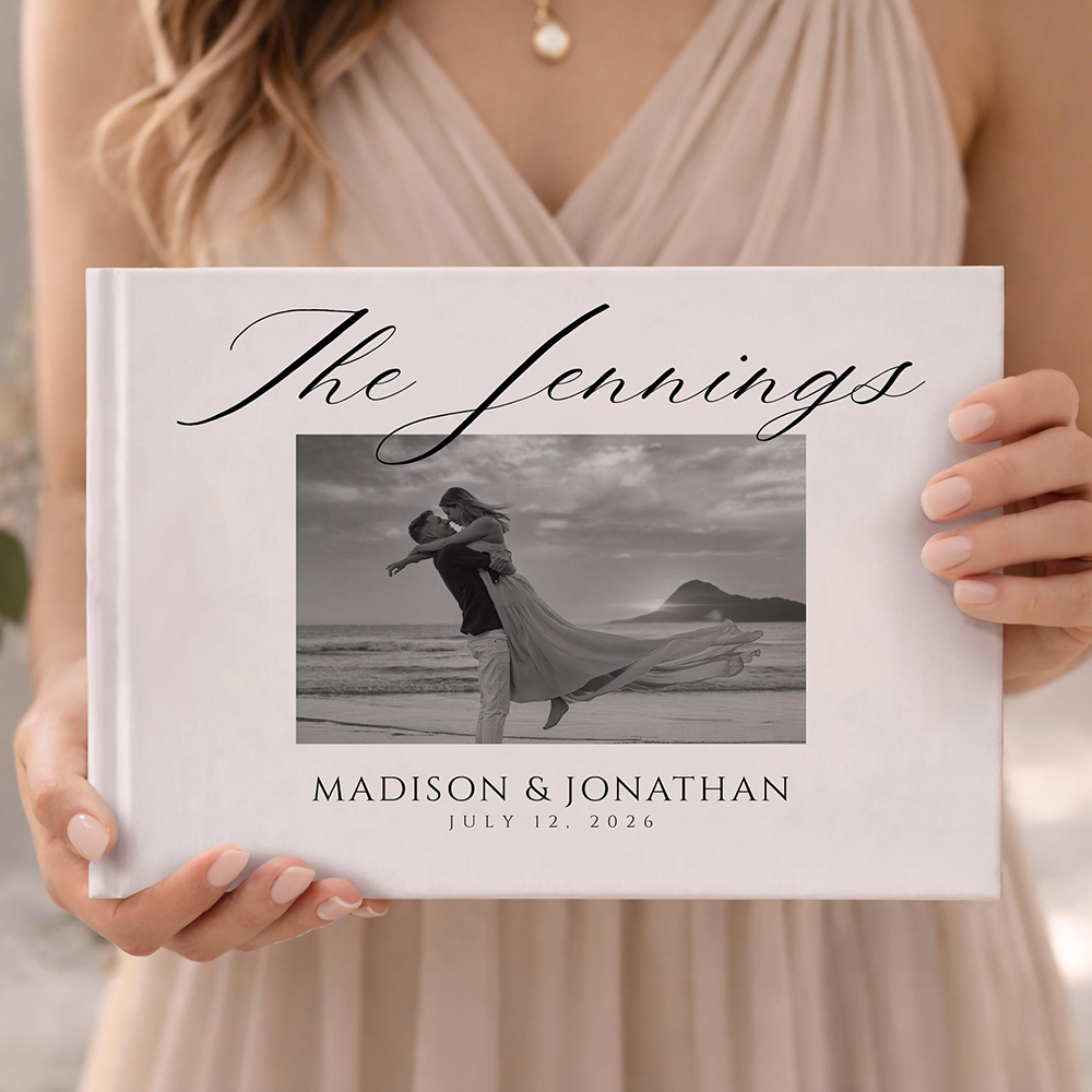 كتاب ضيوف زفاف مخصص مع صور، أل - مراجعة Custom Photo Book وسعره