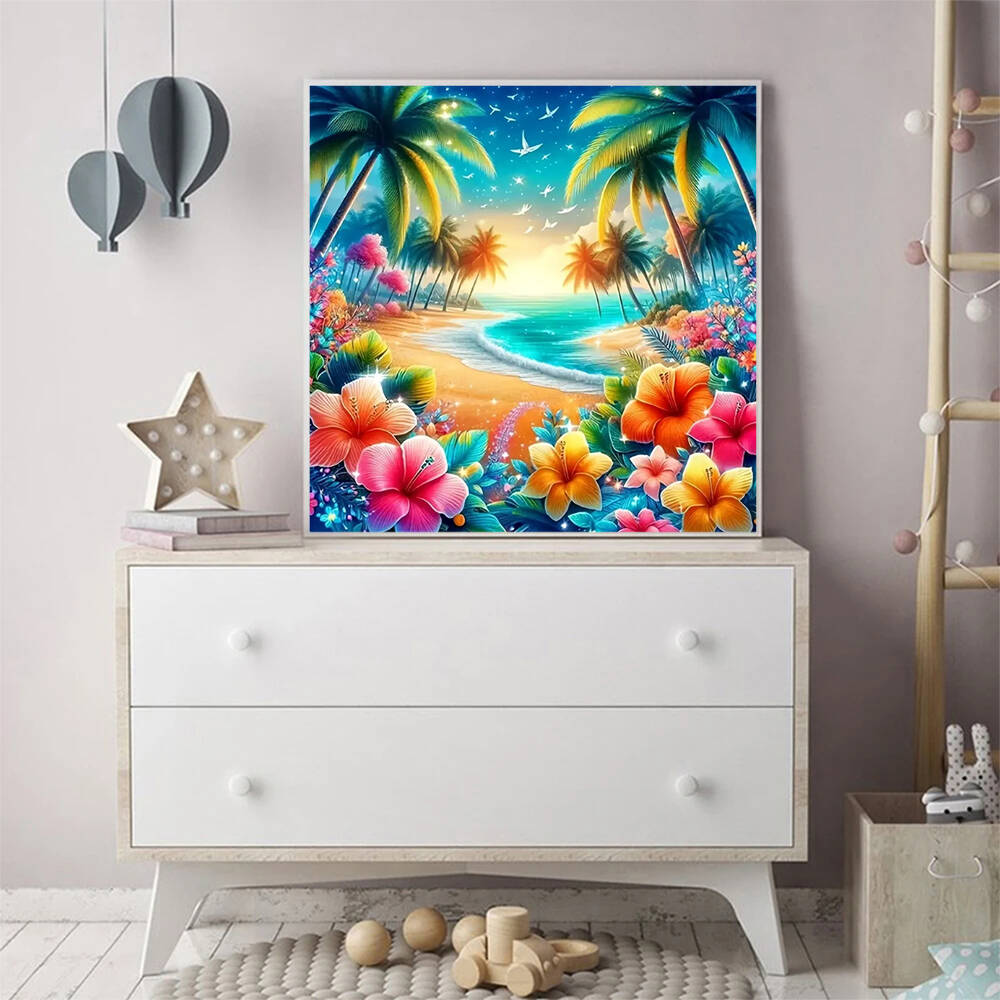 لوحة ماسية بتصميم منظر بحري، م - مراجعة Photo Mosaic Print وسعره