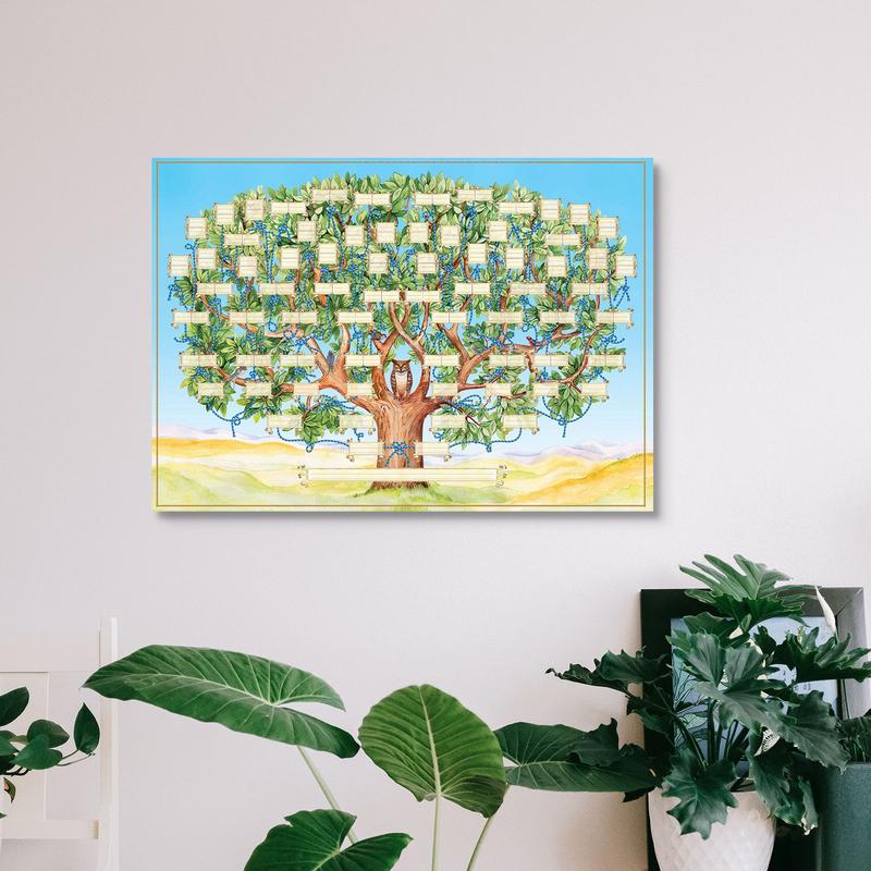 مخطط شجرة العائلة القابل للتعب - مراجعة Family Tree Print وسعره